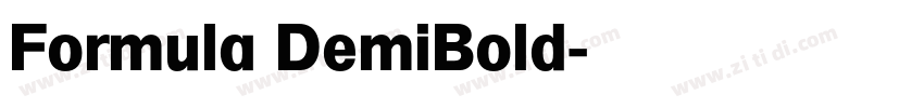 Formula DemiBold字体转换